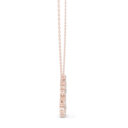1.9436 CT Lab-Created VVS-VS EF CVD Diamond Heart Necklace | 18KT, 14KT, Rose, Yellow, White Gold | Luxury Fine Jewelry