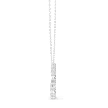1.9436 CT Lab-Created VVS-VS EF CVD Diamond Heart Necklace | 18KT, 14KT, Rose, Yellow, White Gold | Luxury Fine Jewelry
