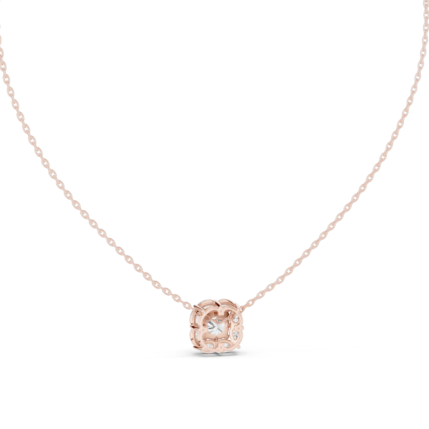 1.596 CT Lab-Created VVS-VS EF CVD Diamond Pendant Necklace | 18KT, 14KT, Rose, Yellow, White Gold