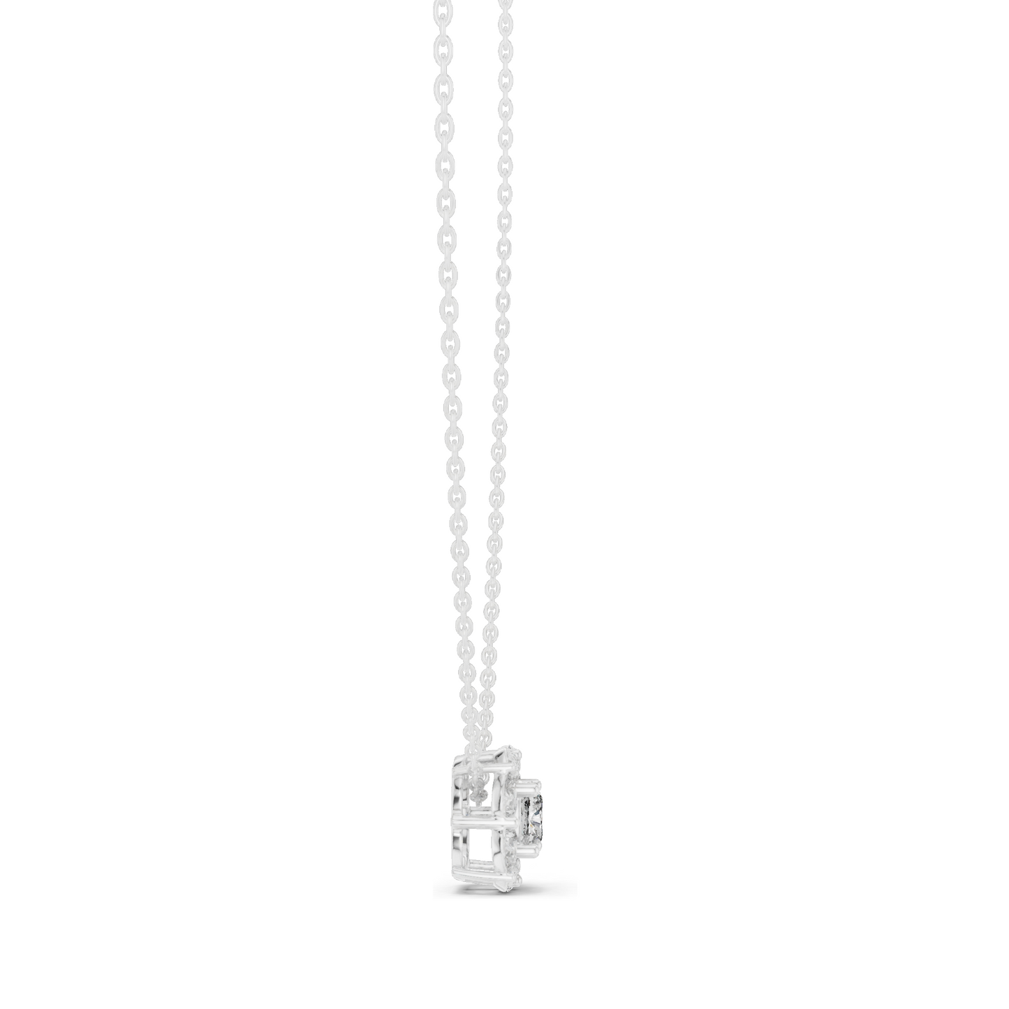1.596 CT Lab-Created VVS-VS EF CVD Diamond Pendant Necklace | 18KT, 14KT, Rose, Yellow, White Gold