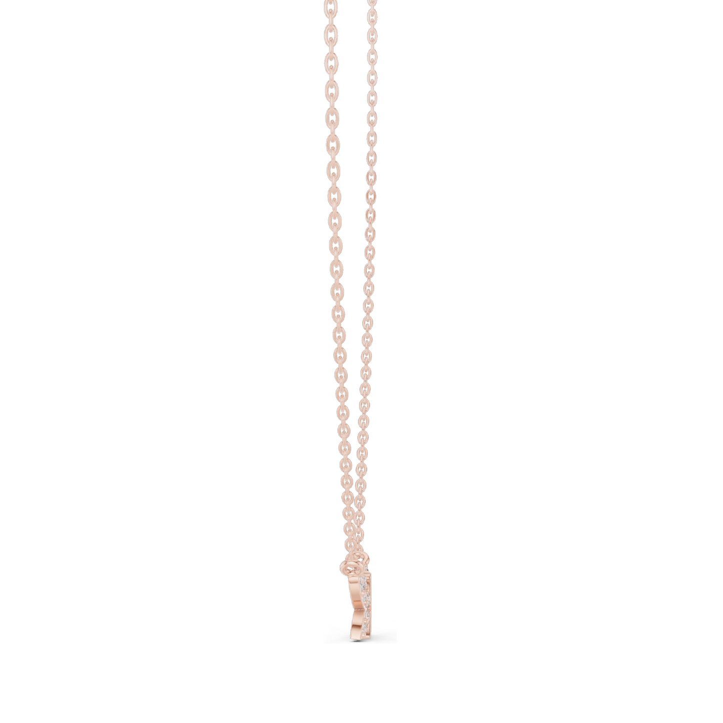 0.24 CT Lab-Created VVS-VS EF CVD Diamond Butterfly Pendant Necklace | 18KT, 14KT, Rose, Yellow, White Gold | Luxury Fine Jewelry