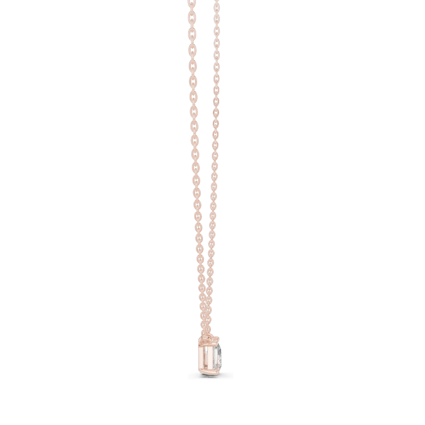 0.96 CT Lab-Created VVS-VS EF CVD Diamond Pendant | Elegant 18KT, 14KT Gold in Rose, Yellow, White Gold | Fine Jewelry
