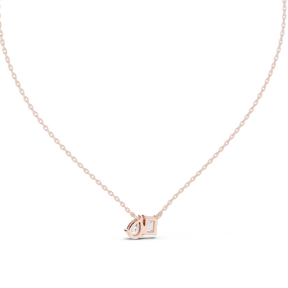 0.96 CT Lab-Created VVS-VS EF CVD Diamond Pendant | Elegant 18KT, 14KT Gold in Rose, Yellow, White Gold | Fine Jewelry