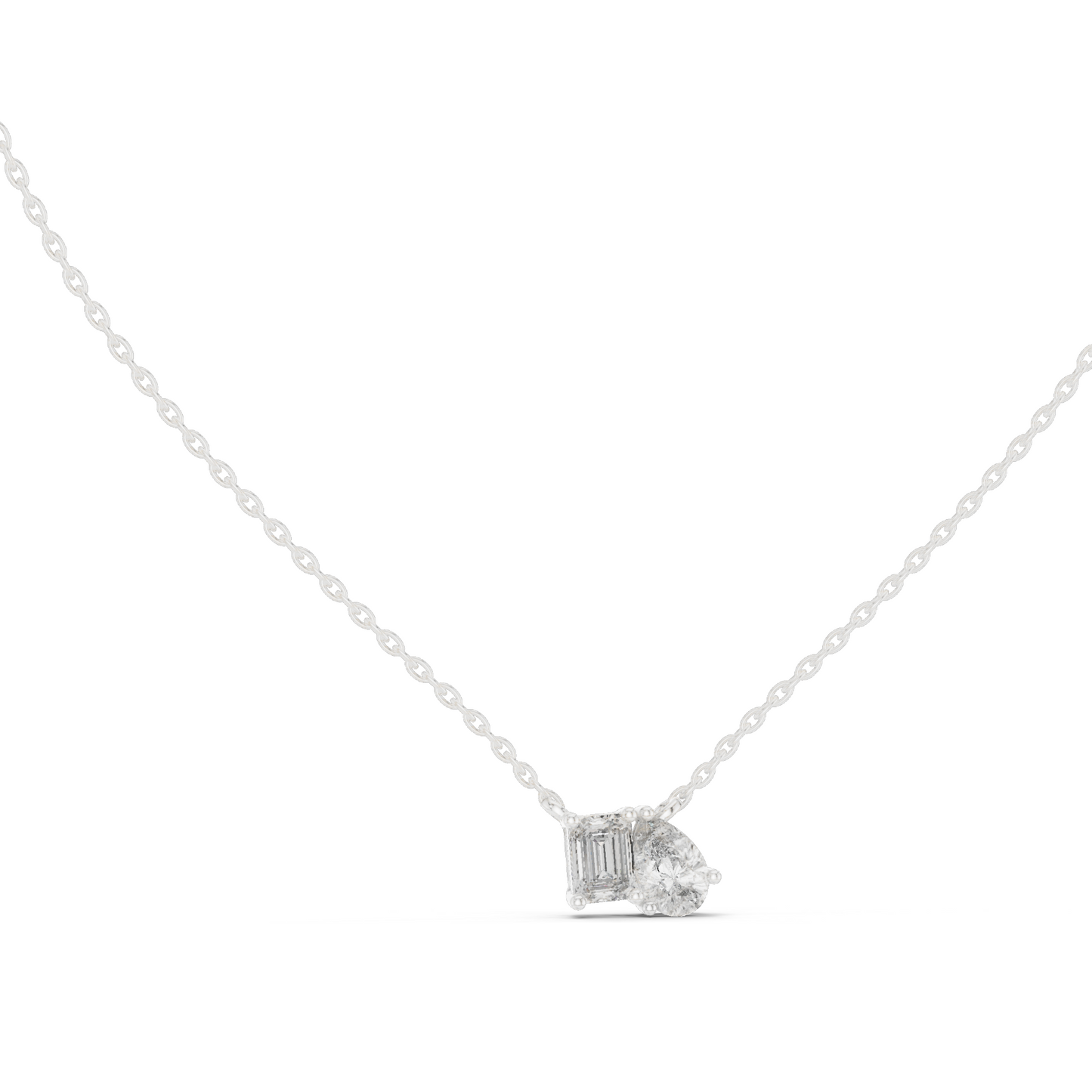 0.96 CT Lab-Created VVS-VS EF CVD Diamond Pendant | Elegant 18KT, 14KT Gold in Rose, Yellow, White Gold | Fine Jewelry