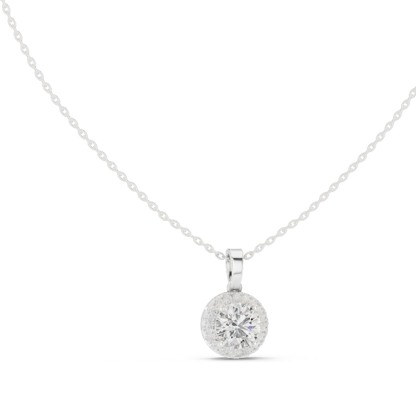 2.385 CT Lab-Created VVS-VS EF CVD Diamond Pendant Necklace | 18KT, 14KT, Rose, Yellow, White Gold | Luxury Fine Jewelry