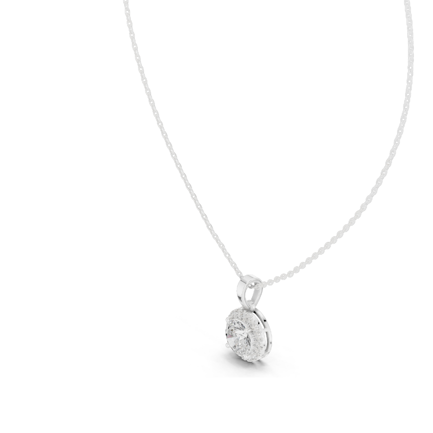 2.385 CT Lab-Created VVS-VS EF CVD Diamond Pendant Necklace | 18KT, 14KT, Rose, Yellow, White Gold | Luxury Fine Jewelry