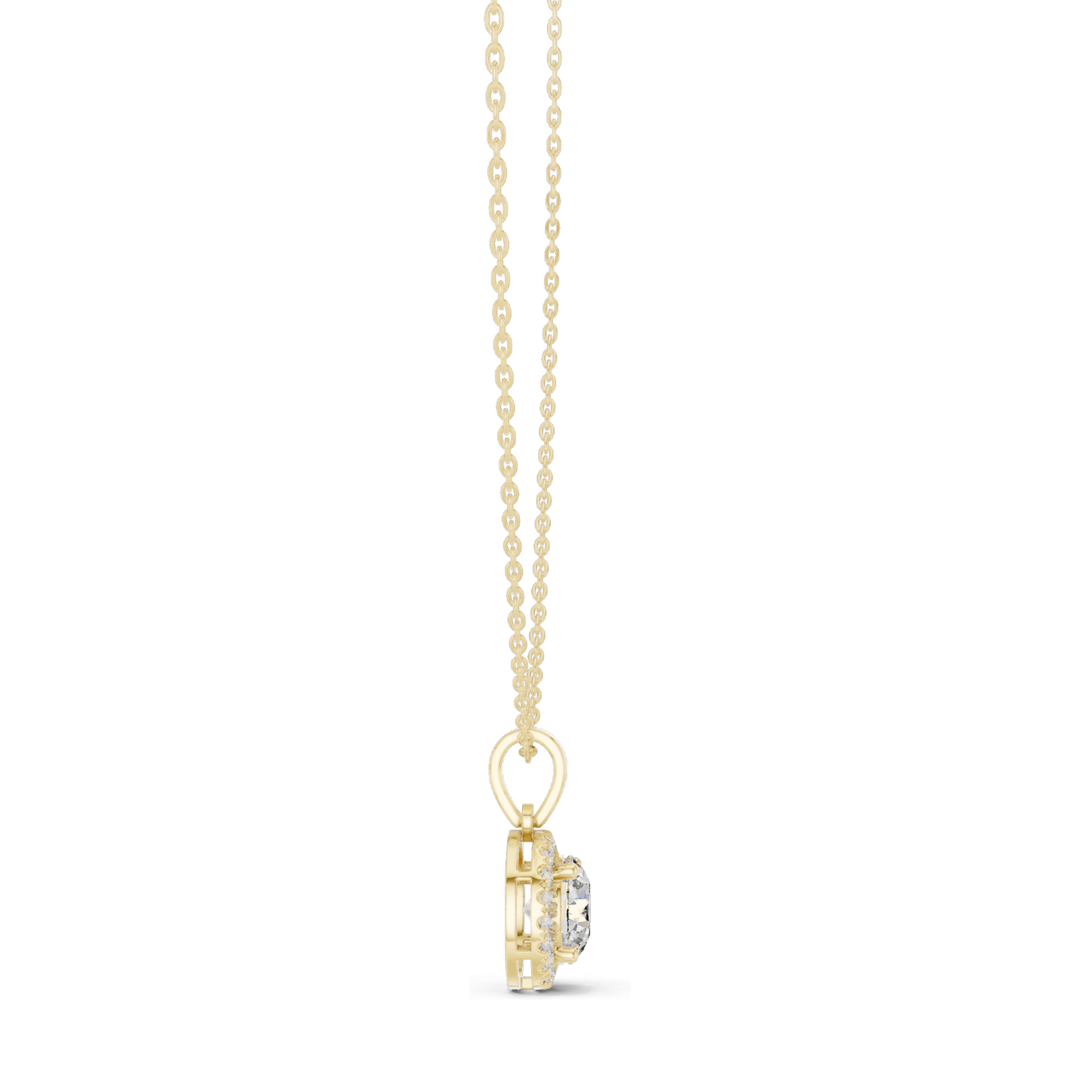 2.385 CT Lab-Created VVS-VS EF CVD Diamond Pendant Necklace | 18KT, 14KT, Rose, Yellow, White Gold | Luxury Fine Jewelry
