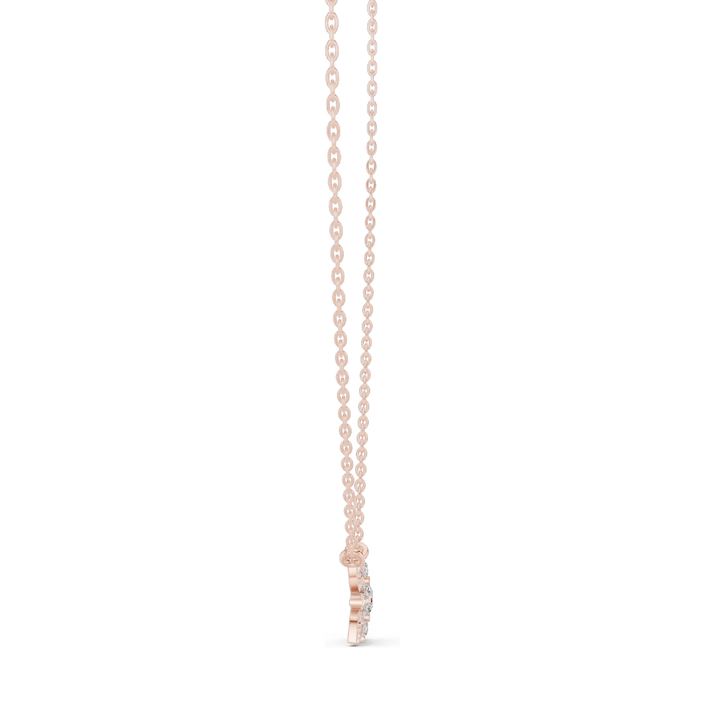 0.437 CT Lab-Created VVS-VS EF CVD Diamond Pendant Necklace | 18KT, 14KT Rose, Yellow, White Gold | Elegant Fine Jewelry
