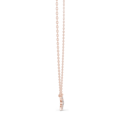 0.437 CT Lab-Created VVS-VS EF CVD Diamond Pendant Necklace | 18KT, 14KT Rose, Yellow, White Gold | Elegant Fine Jewelry