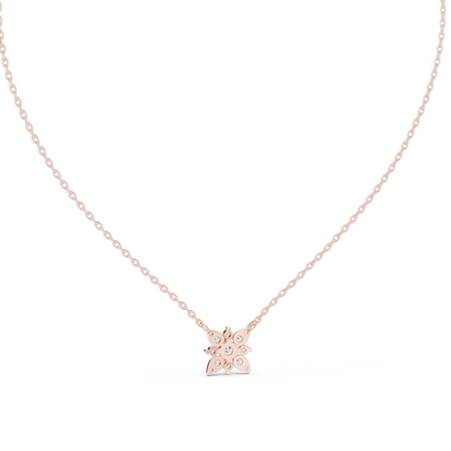 0.437 CT Lab-Created VVS-VS EF CVD Diamond Pendant Necklace | 18KT, 14KT Rose, Yellow, White Gold | Elegant Fine Jewelry