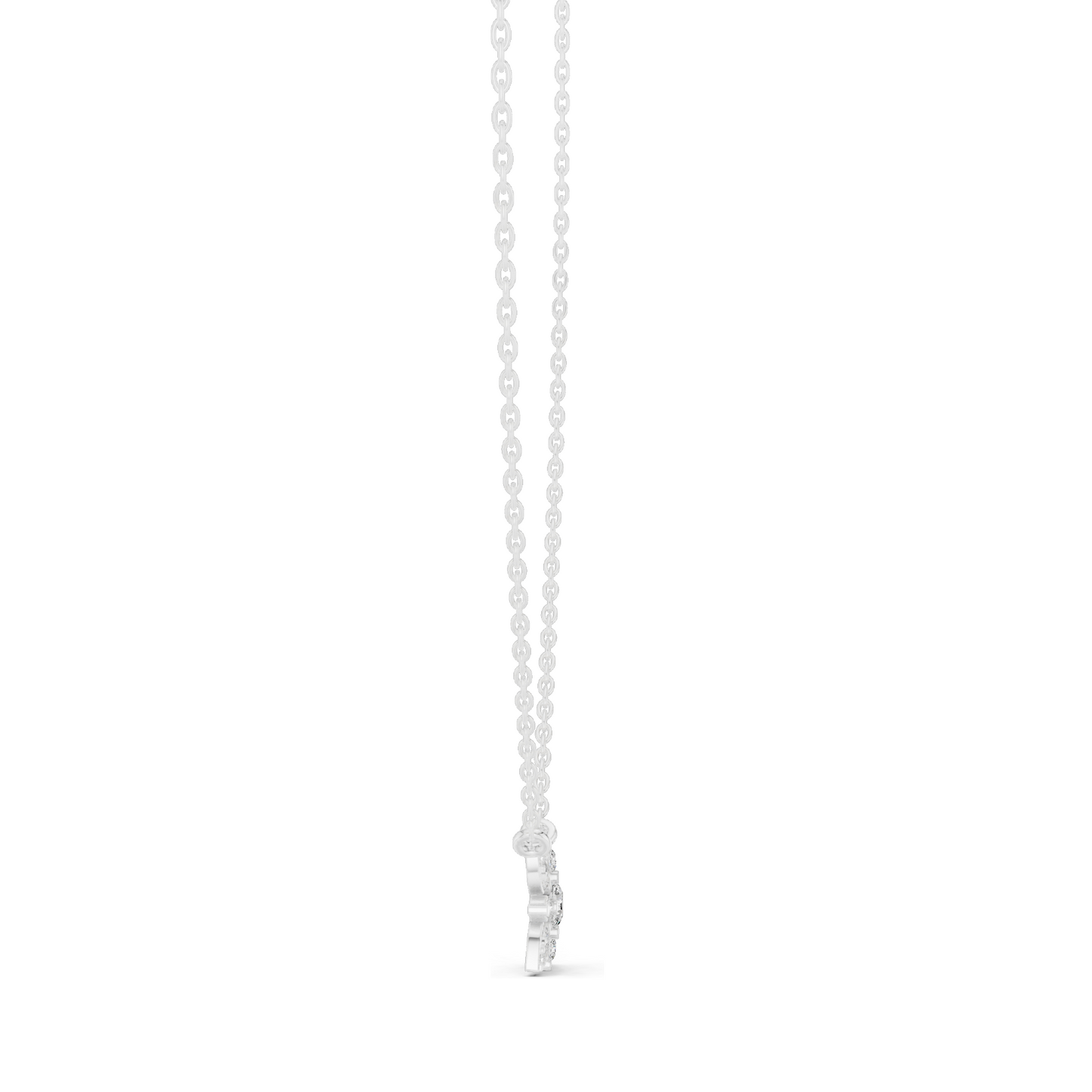 0.437 CT Lab-Created VVS-VS EF CVD Diamond Pendant Necklace | 18KT, 14KT Rose, Yellow, White Gold | Elegant Fine Jewelry