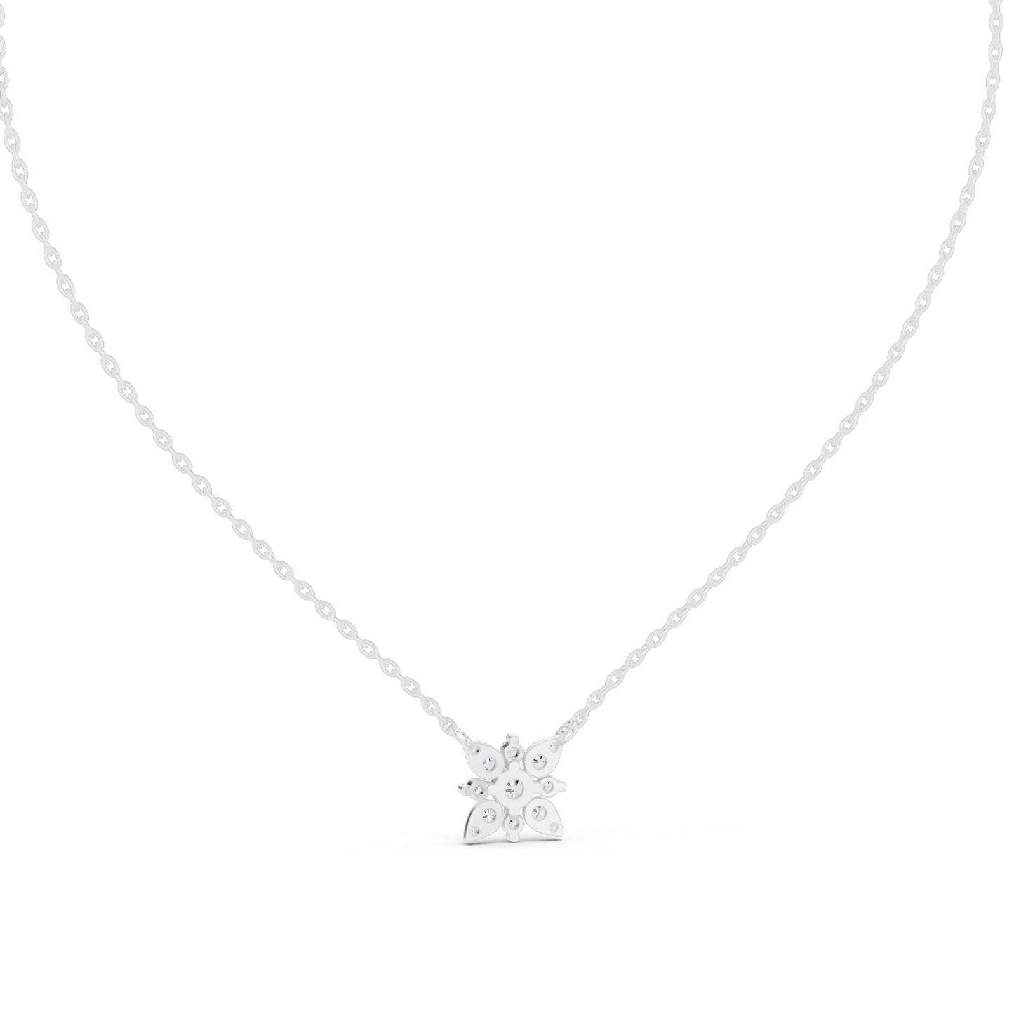 0.437 CT Lab-Created VVS-VS EF CVD Diamond Pendant Necklace | 18KT, 14KT Rose, Yellow, White Gold | Elegant Fine Jewelry