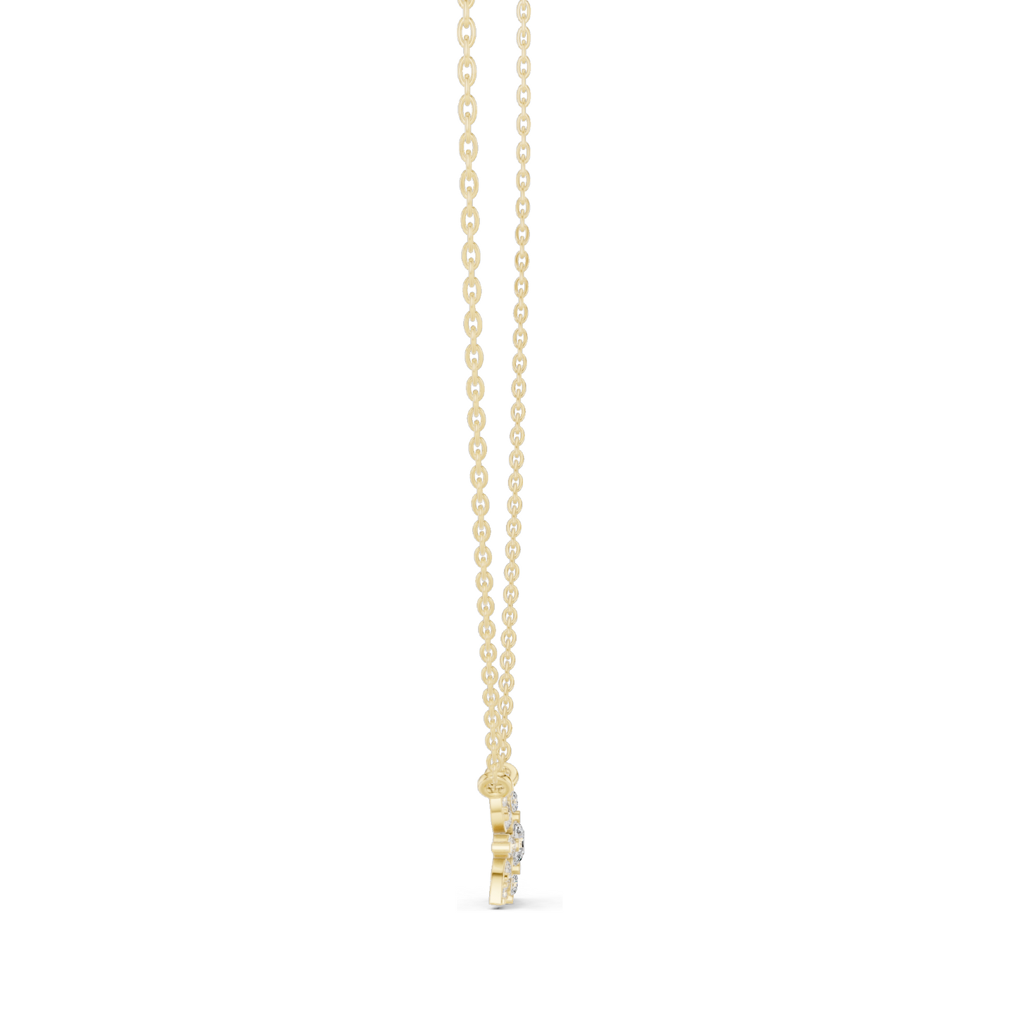 0.437 CT Lab-Created VVS-VS EF CVD Diamond Pendant Necklace | 18KT, 14KT Rose, Yellow, White Gold | Elegant Fine Jewelry