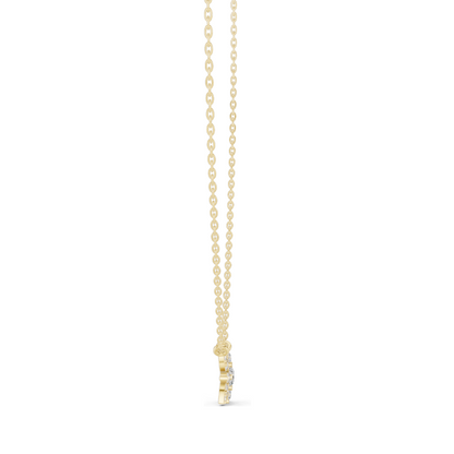 0.437 CT Lab-Created VVS-VS EF CVD Diamond Pendant Necklace | 18KT, 14KT Rose, Yellow, White Gold | Elegant Fine Jewelry