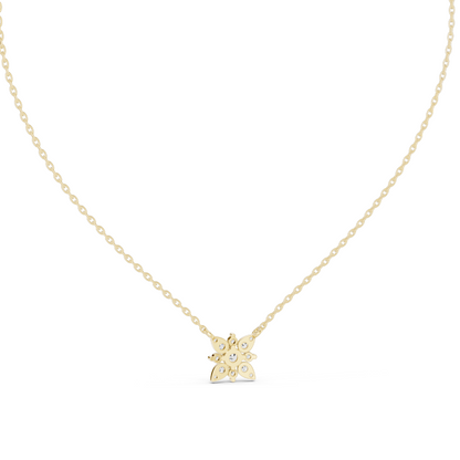 0.437 CT Lab-Created VVS-VS EF CVD Diamond Pendant Necklace | 18KT, 14KT Rose, Yellow, White Gold | Elegant Fine Jewelry