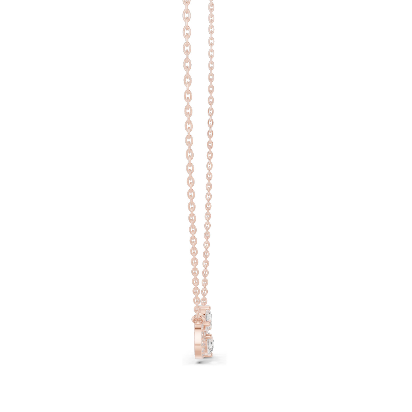 0.708 CT Lab-Created Diamond Infinity Necklace | VVS-VS EF Clarity | 18KT, 14KT Rose, Yellow, White Gold | Ethical Fine Jewelry