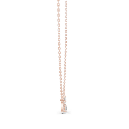0.708 CT Lab-Created Diamond Infinity Necklace | VVS-VS EF Clarity | 18KT, 14KT Rose, Yellow, White Gold | Ethical Fine Jewelry
