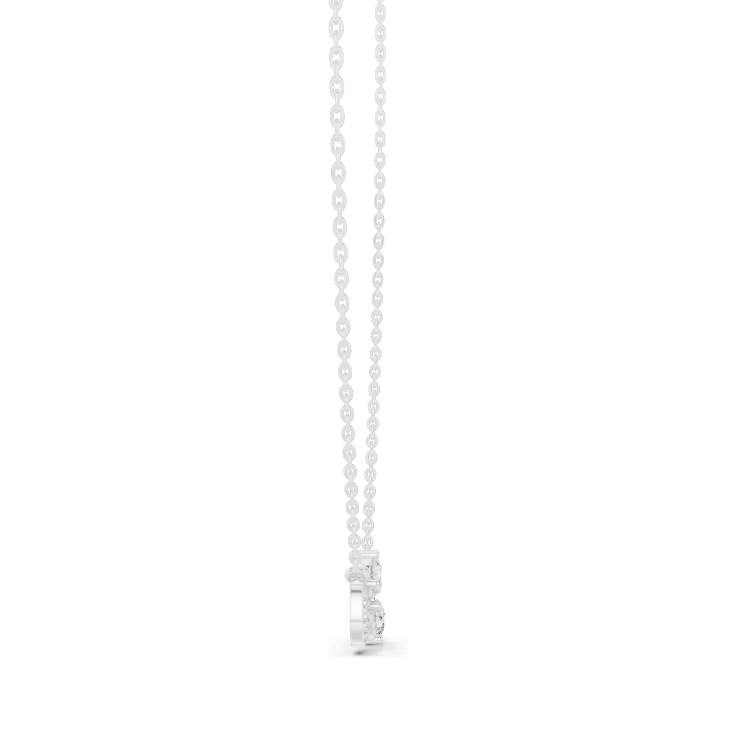 0.708 CT Lab-Created Diamond Infinity Necklace | VVS-VS EF Clarity | 18KT, 14KT Rose, Yellow, White Gold | Ethical Fine Jewelry