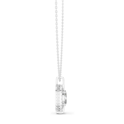 2.54 CT Oval Cut Lab Diamond Pendant Necklace | VVS–VS EF CVD | 18KT & 14KT Rose, Yellow, White Gold | Ethical Fine Jewelry