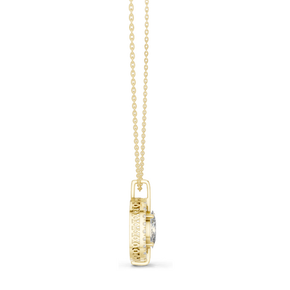 2.54 CT Oval Cut Lab Diamond Pendant Necklace | VVS–VS EF CVD | 18KT & 14KT Rose, Yellow, White Gold | Ethical Fine Jewelry