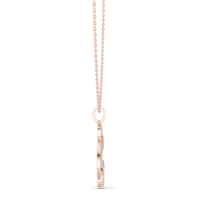 Lab-Created Diamond Pendant Necklace | 1.0821 CT VVS-VS EF CVD Diamonds | 18KT, 14KT, Rose, Yellow, White Gold | Luxury Jewelry for Her