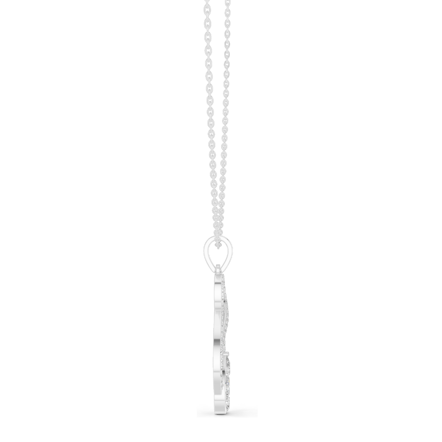 Lab-Created Diamond Pendant Necklace | 1.0821 CT VVS-VS EF CVD Diamonds | 18KT, 14KT, Rose, Yellow, White Gold | Luxury Jewelry for Her