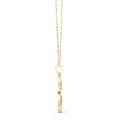 Lab-Created Diamond Pendant Necklace | 1.0821 CT VVS-VS EF CVD Diamonds | 18KT, 14KT, Rose, Yellow, White Gold | Luxury Jewelry for Her