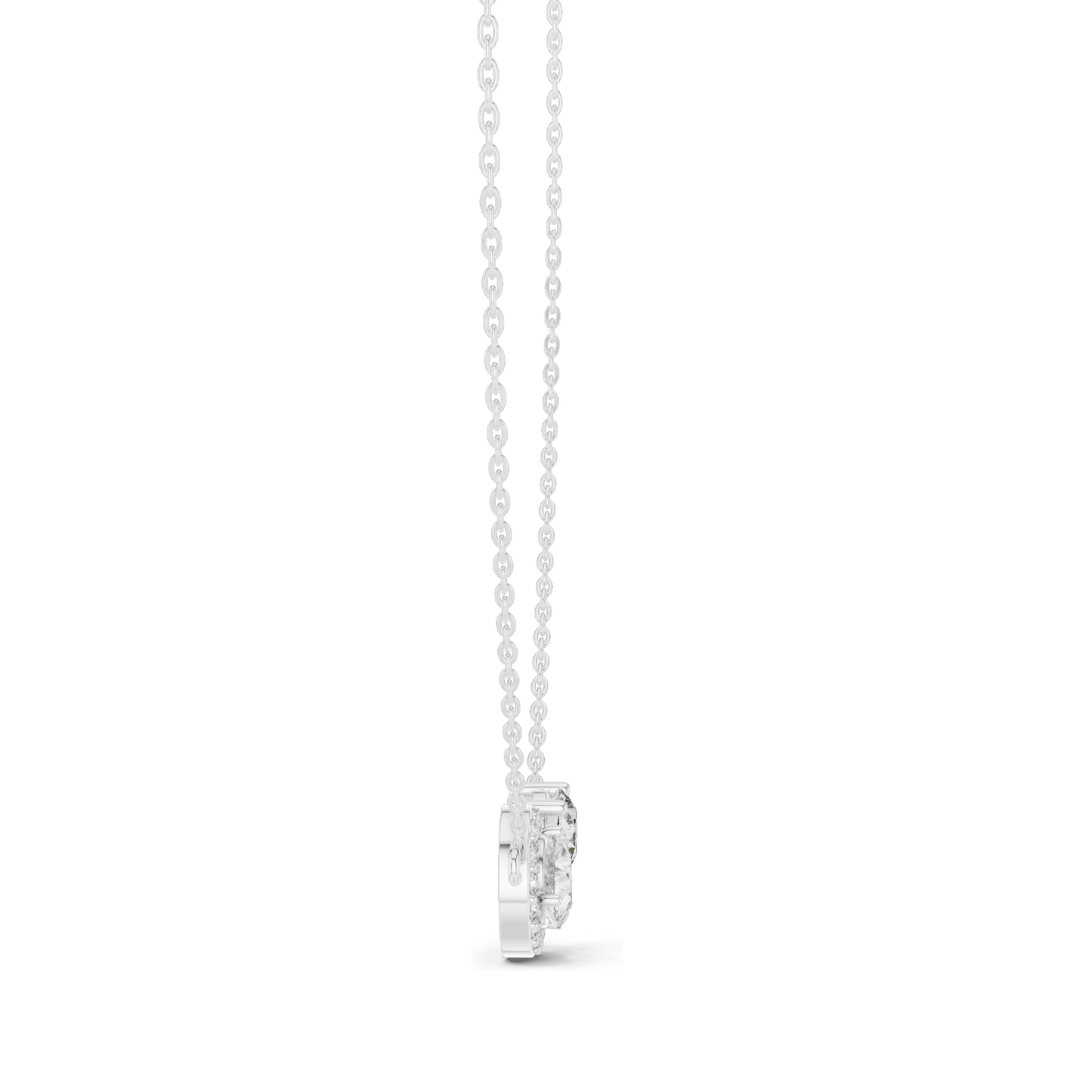 2.415 CT Lab-Created VVS-VS EF CVD Diamond Necklace | Pear Cut Diamonds | 18KT, 14KT, Rose, Yellow, White Gold | Luxury Fine Jewelry