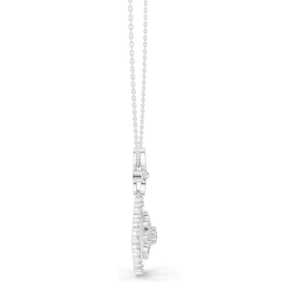 2.282 CT Lab-Created Diamond Eye Pendant Necklace | VVS-VS EF CVD Diamonds in 18KT, 14KT Rose, Yellow, White Gold