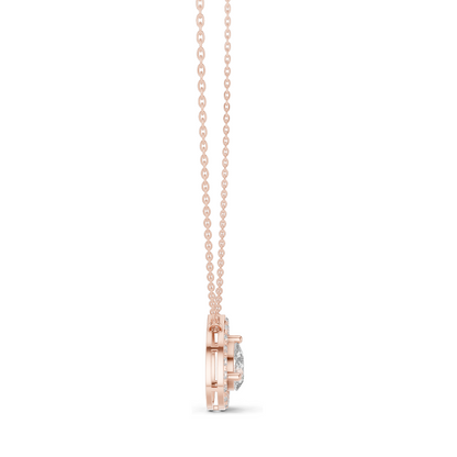 1.945 CT Lab-Created VVS-VS EF CVD Diamond Pendant Necklace | Elegant Pear Cut | 18KT, 14KT, Rose, Yellow, White Gold | Luxury Fine Jewelry