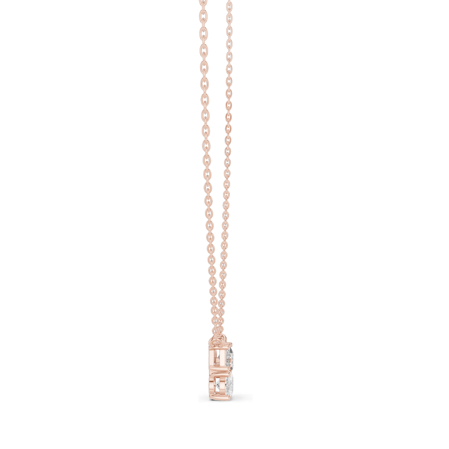 1.48 CT Lab-Created VVS-VS EF CVD Diamond Pendant Necklace | 18KT, 14KT, Rose, Yellow, White Gold | Elegant Fine Jewelry
