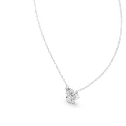 1.48 CT Lab-Created VVS-VS EF CVD Diamond Pendant Necklace | 18KT, 14KT, Rose, Yellow, White Gold | Elegant Fine Jewelry