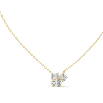 1.48 CT Lab-Created VVS-VS EF CVD Diamond Pendant Necklace | 18KT, 14KT, Rose, Yellow, White Gold | Elegant Fine Jewelry