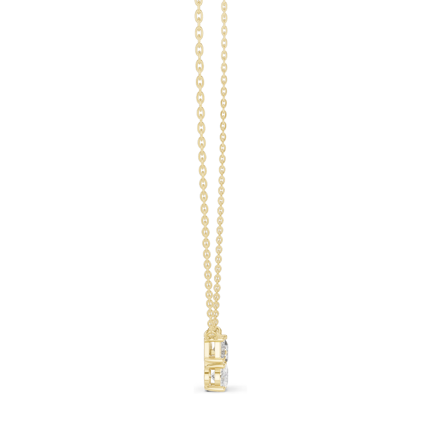 1.48 CT Lab-Created VVS-VS EF CVD Diamond Pendant Necklace | 18KT, 14KT, Rose, Yellow, White Gold | Elegant Fine Jewelry