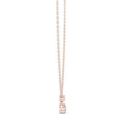 0.61 CT Lab-Created VVS-VS EF CVD Diamond Pendant Necklace | 18KT, 14KT, Rose, Yellow, White Gold | Elegant Fine Jewelry