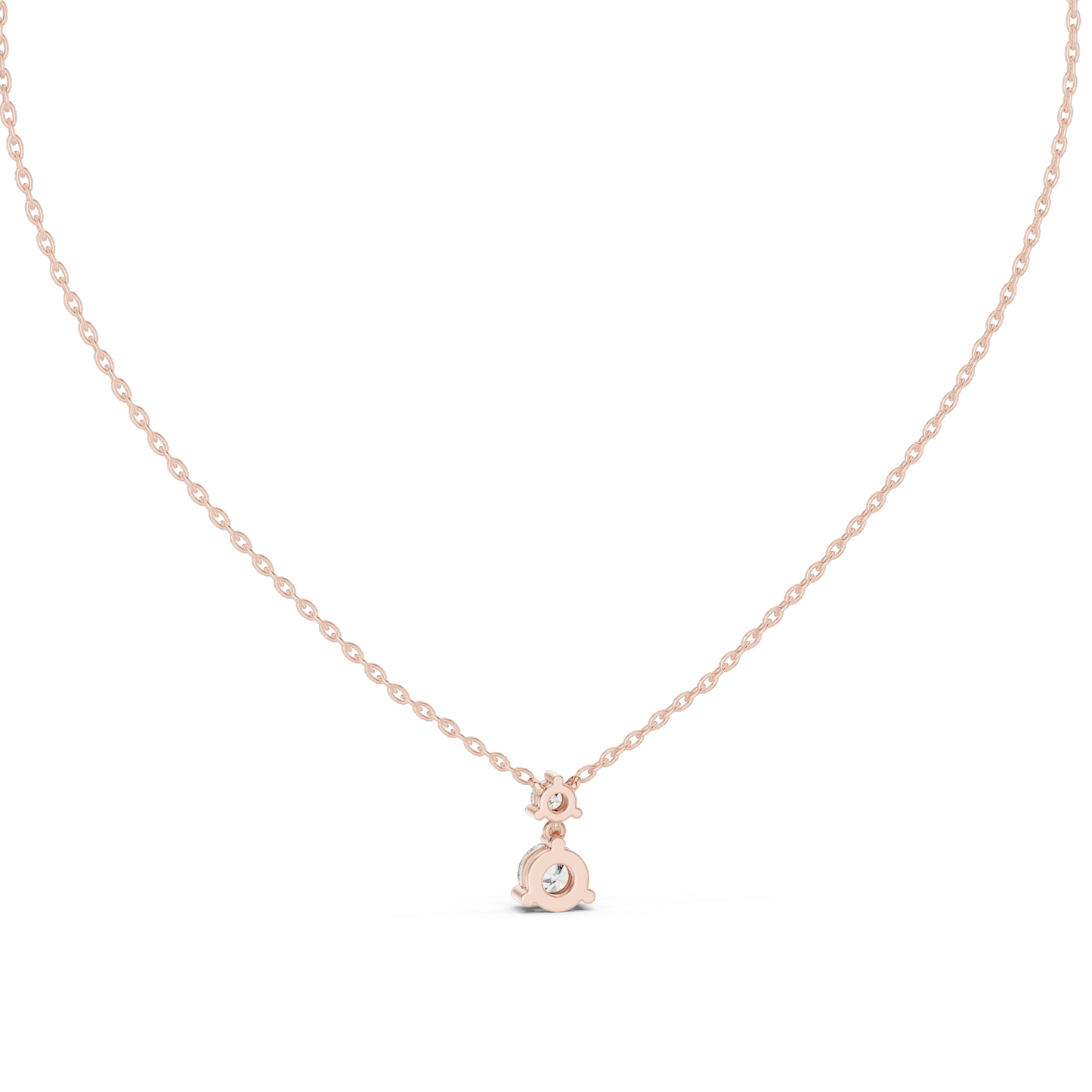 0.61 CT Lab-Created VVS-VS EF CVD Diamond Pendant Necklace | 18KT, 14KT, Rose, Yellow, White Gold | Elegant Fine Jewelry