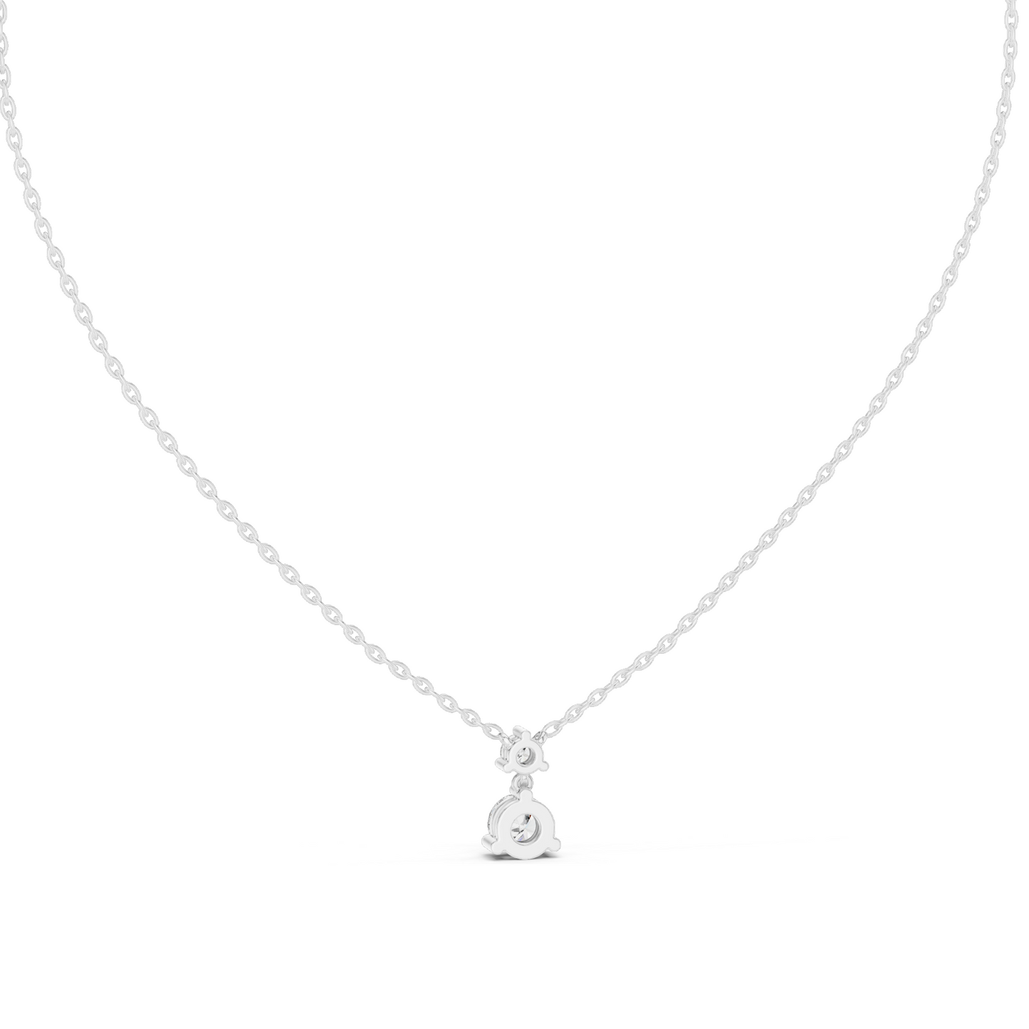 0.61 CT Lab-Created VVS-VS EF CVD Diamond Pendant Necklace | 18KT, 14KT, Rose, Yellow, White Gold | Elegant Fine Jewelry