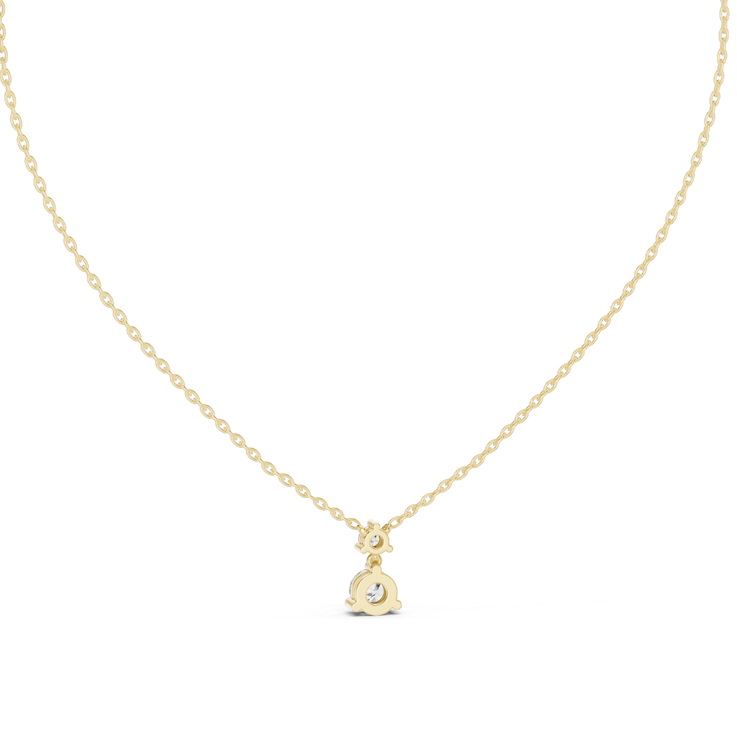 0.61 CT Lab-Created VVS-VS EF CVD Diamond Pendant Necklace | 18KT, 14KT, Rose, Yellow, White Gold | Elegant Fine Jewelry