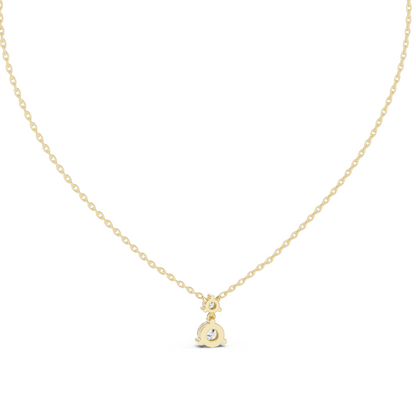 0.61 CT Lab-Created VVS-VS EF CVD Diamond Pendant Necklace | 18KT, 14KT, Rose, Yellow, White Gold | Elegant Fine Jewelry