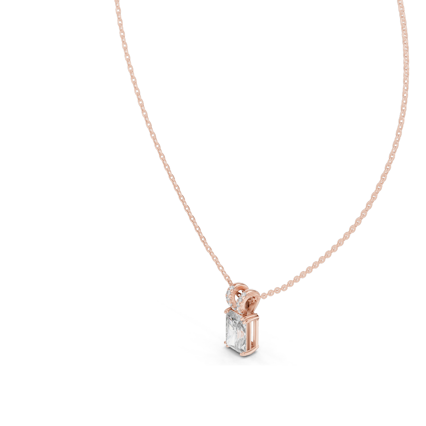 2.137 CT Lab-Created VVS-VS EF CVD Diamond Pendant Necklace | Available in 18KT, 14KT, Rose, Yellow, White Gold