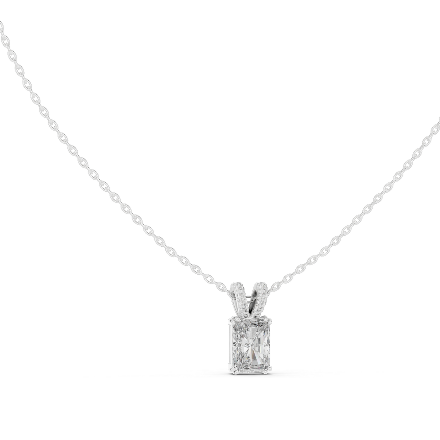 2.137 CT Lab-Created VVS-VS EF CVD Diamond Pendant Necklace | Available in 18KT, 14KT, Rose, Yellow, White Gold
