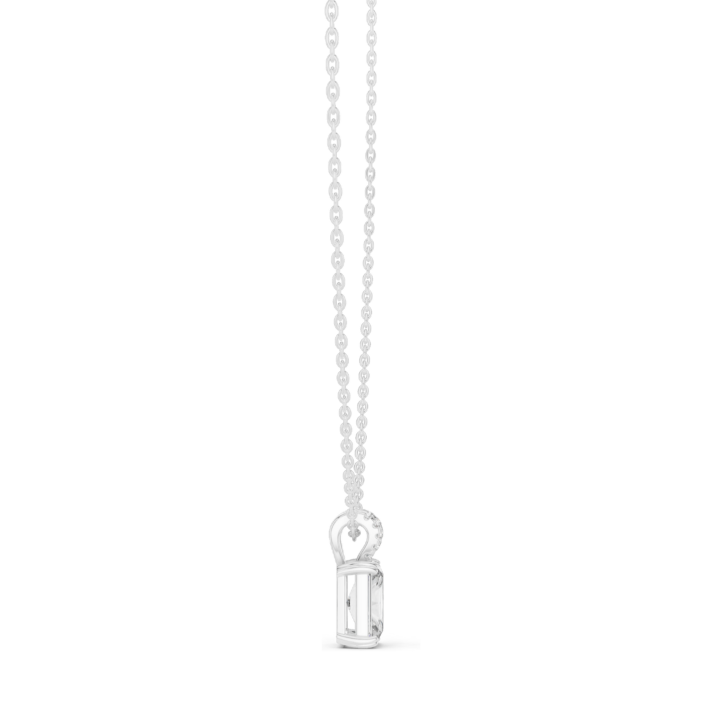 2.137 CT Lab-Created VVS-VS EF CVD Diamond Pendant Necklace | Available in 18KT, 14KT, Rose, Yellow, White Gold