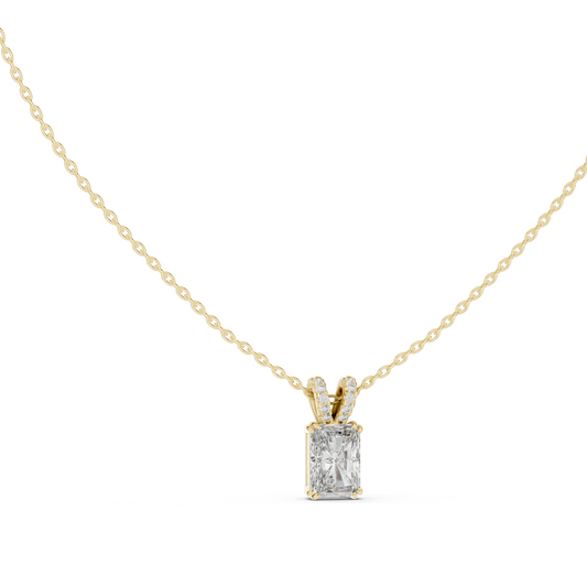 2.137 CT Lab-Created VVS-VS EF CVD Diamond Pendant Necklace | Available in 18KT, 14KT, Rose, Yellow, White Gold
