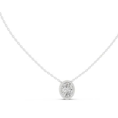 1.363 CT Lab-Created Diamond Pendant Necklace | VVS-VS EF CVD Diamonds | Available in 18KT, 14KT, Rose, Yellow, White Gold | Elegant Fine Jewelry