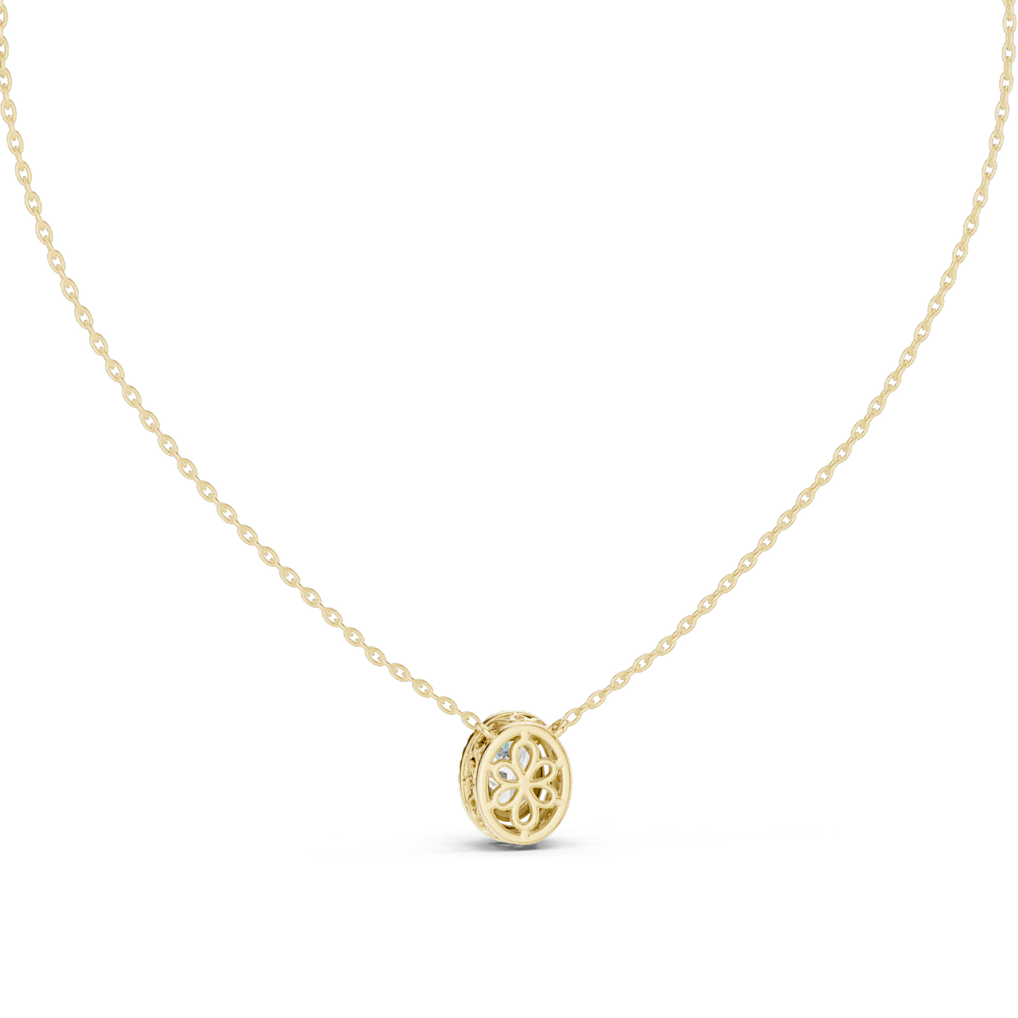 1.363 CT Lab-Created Diamond Pendant Necklace | VVS-VS EF CVD Diamonds | Available in 18KT, 14KT, Rose, Yellow, White Gold | Elegant Fine Jewelry