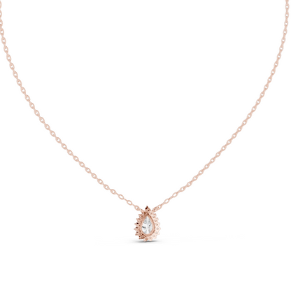 0.849 CT Lab-Created VVS-VS EF CVD Diamond Necklace | Pear Cut Design | 18KT, 14KT, Rose, Yellow, White Gold | Luxury Fine Jewelry