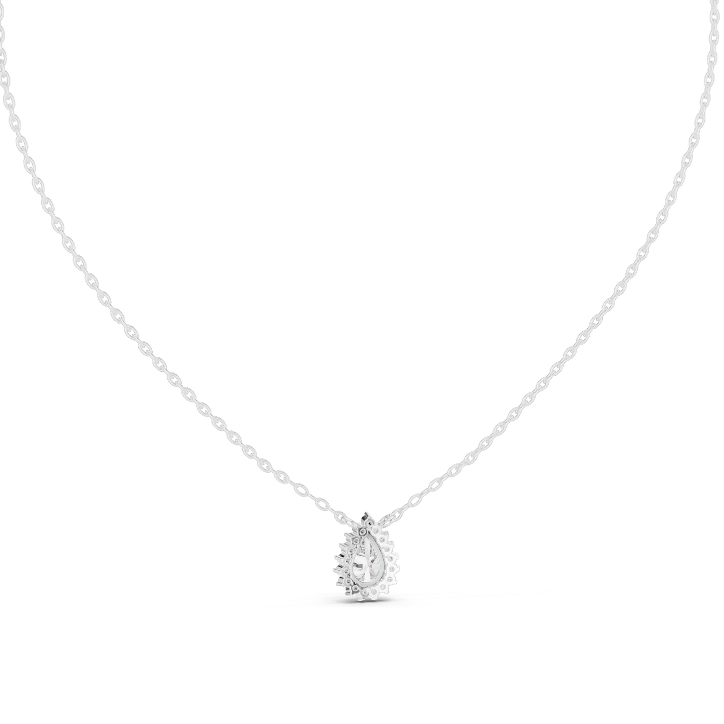 0.849 CT Lab-Created VVS-VS EF CVD Diamond Necklace | Pear Cut Design | 18KT, 14KT, Rose, Yellow, White Gold | Luxury Fine Jewelry