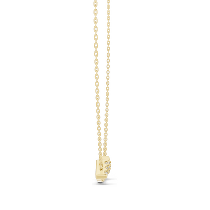 0.38 CT Lab-Grown VVS-VS EF Diamond Bar Necklace | Pave Set Round Brilliant Cut | 18KT/14KT Rose, Yellow, White Gold | Fine Jewelry