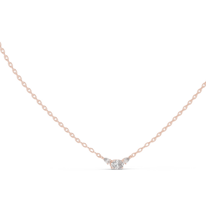 0.31 CT Lab-Created VVS-VS EF CVD Diamond Necklace | 18KT, 14KT Rose, Yellow, White Gold | Ethical Fine Jewelry