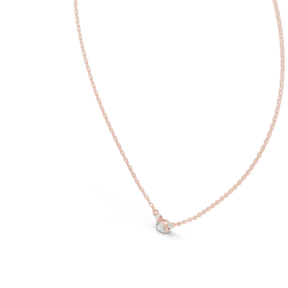 0.31 CT Lab-Created VVS-VS EF CVD Diamond Necklace | 18KT, 14KT Rose, Yellow, White Gold | Ethical Fine Jewelry